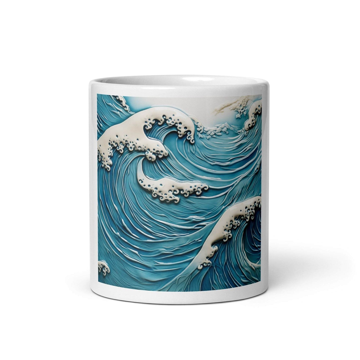 Mediterranean-Style Ceramic Coffee Mug