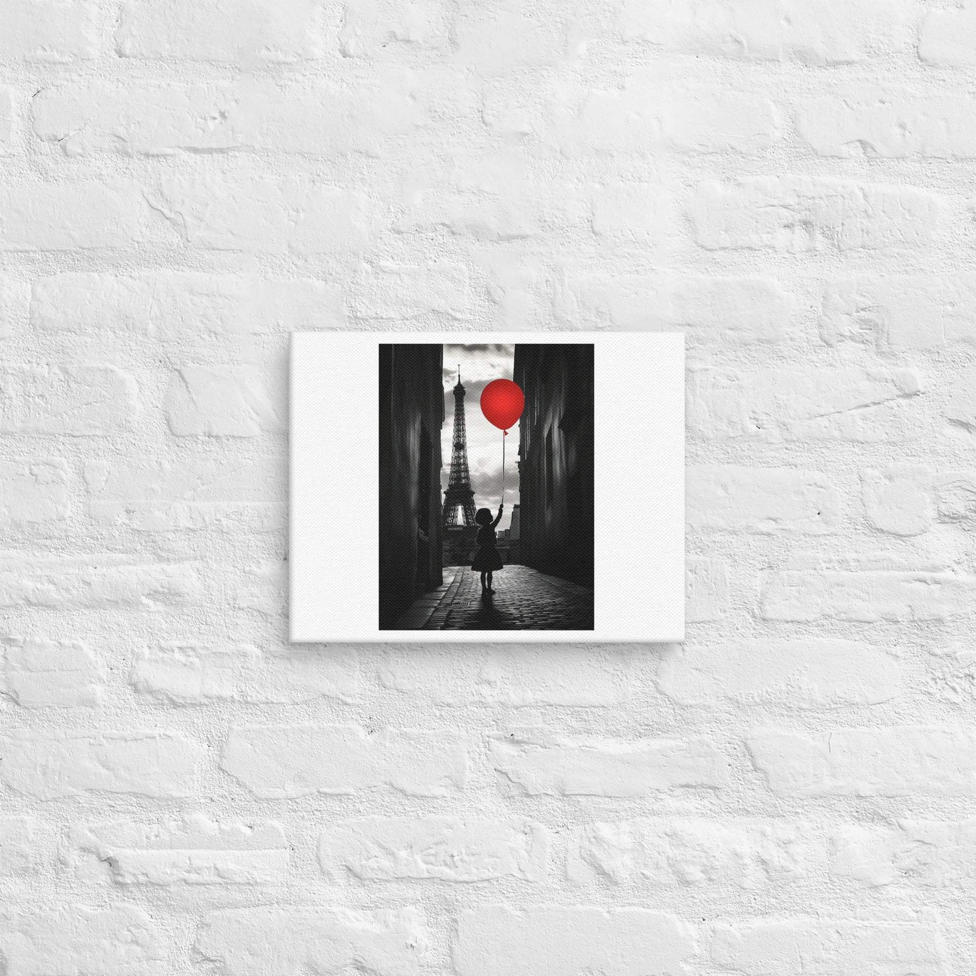 Black White City Canvas