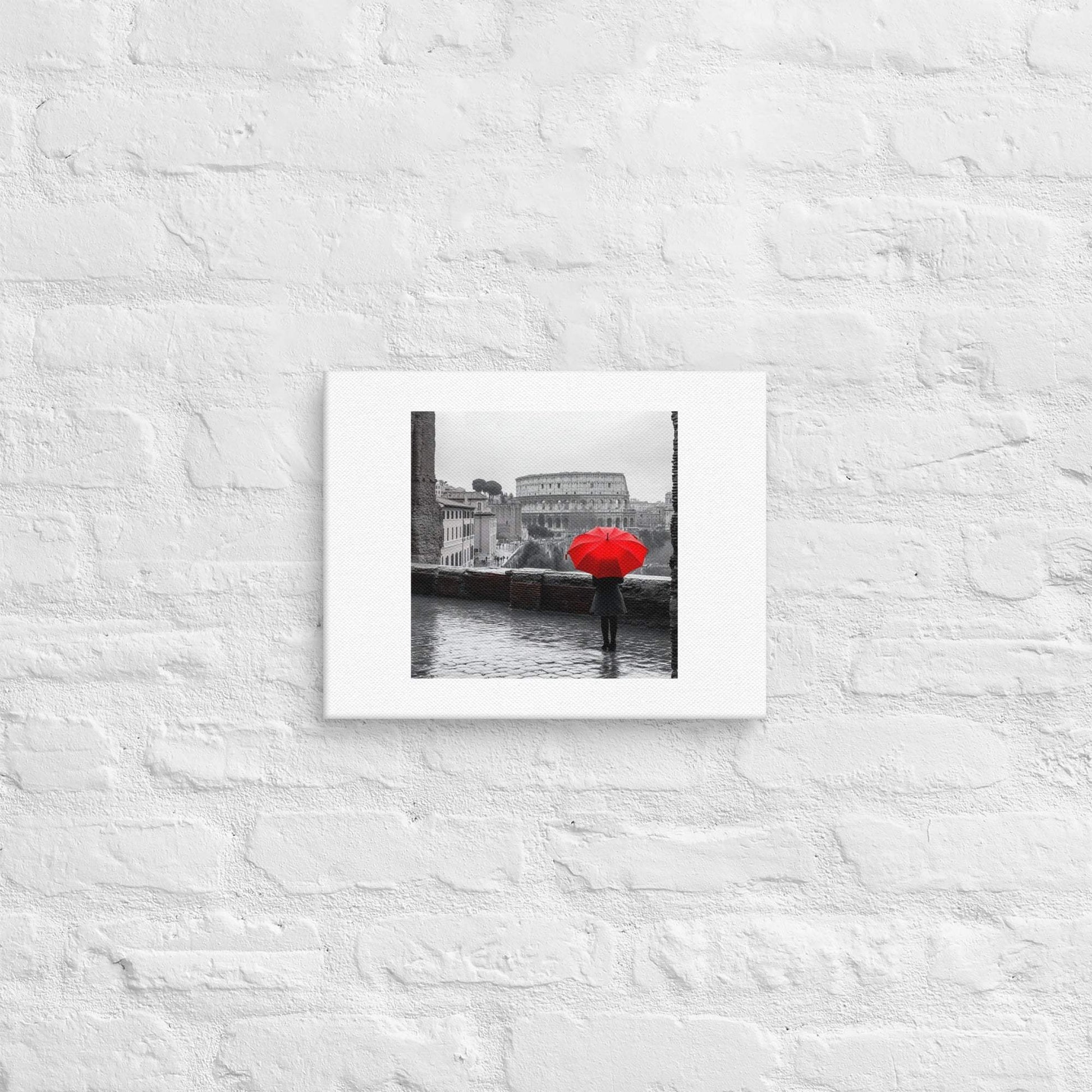Black White City Canvas